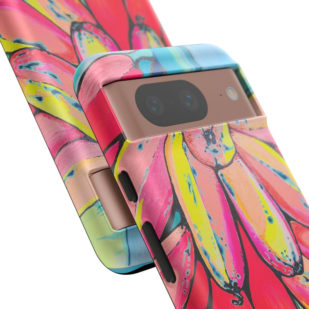 Neon Primitivo Bananas Tough Phone Case