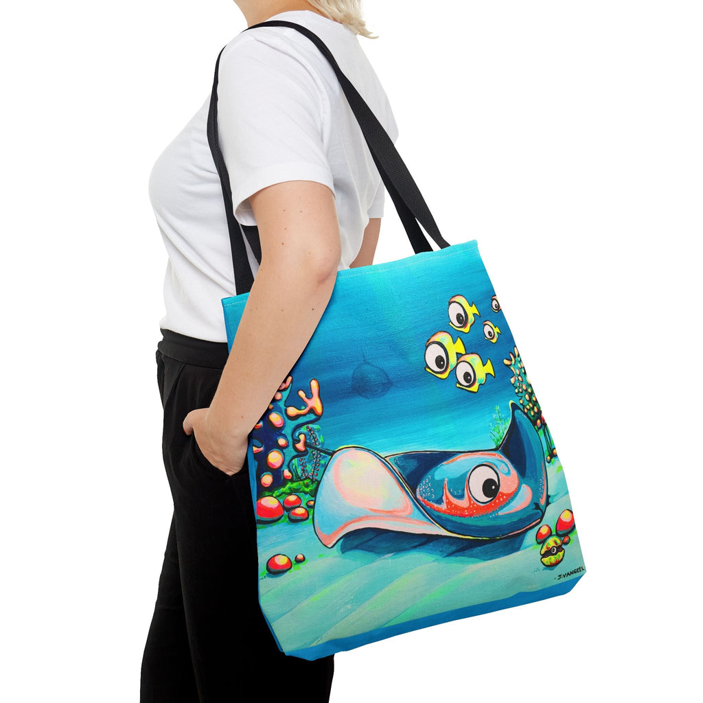 Premium Cyclops Stingray Tote Bag, Original Artist Design, Reusable Shopping Tote, Eco-Friendly