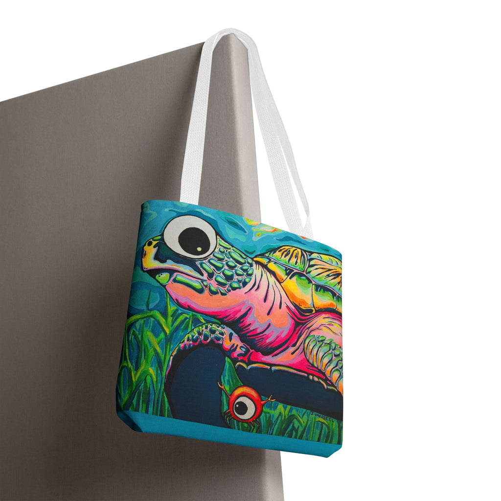 Premium Cyclops Turtle Tote Bag, Original Artist Design, Reusable Shopping Tote,  Eco-Friendly