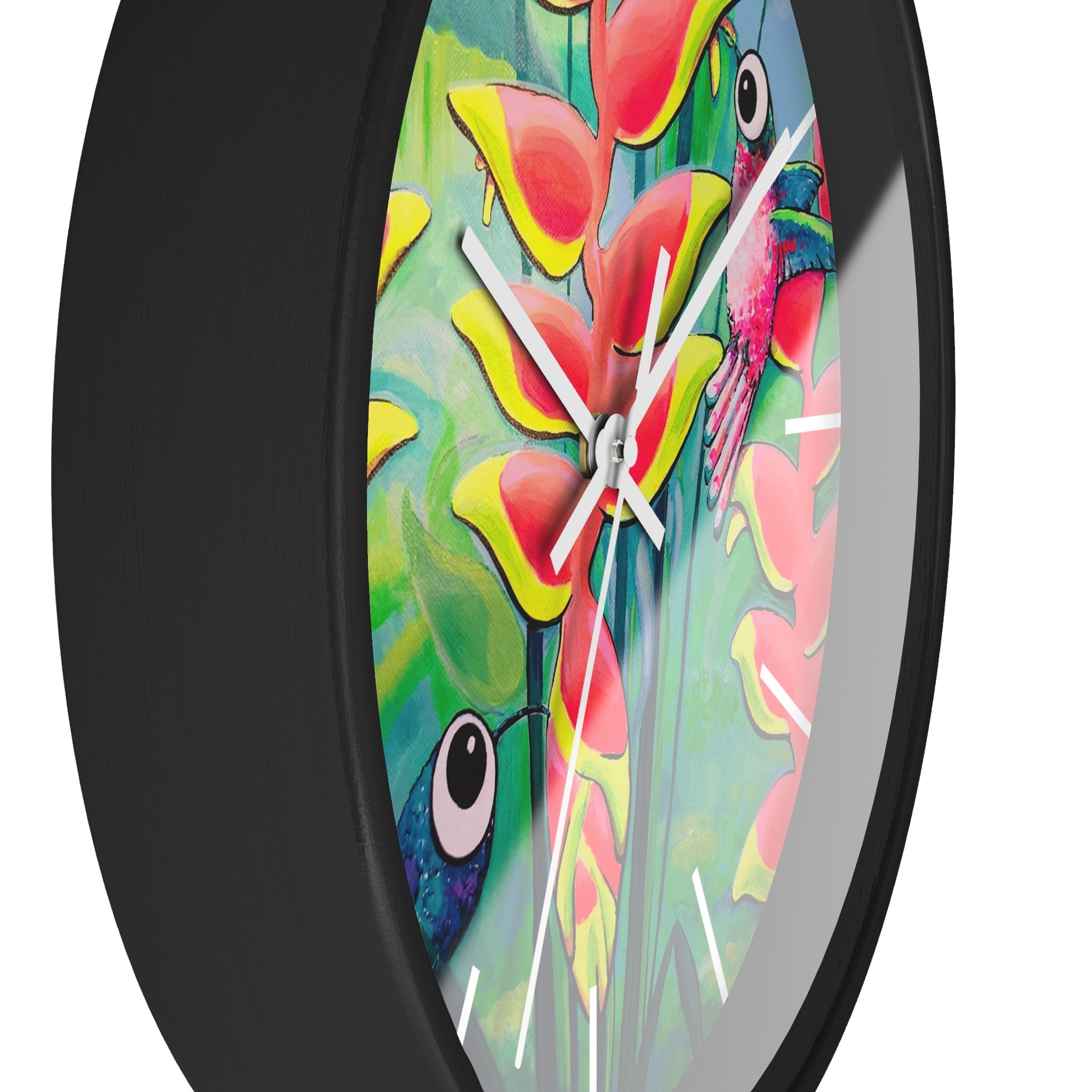 Cyclops Hummingbirds Pop Art Wall Clock