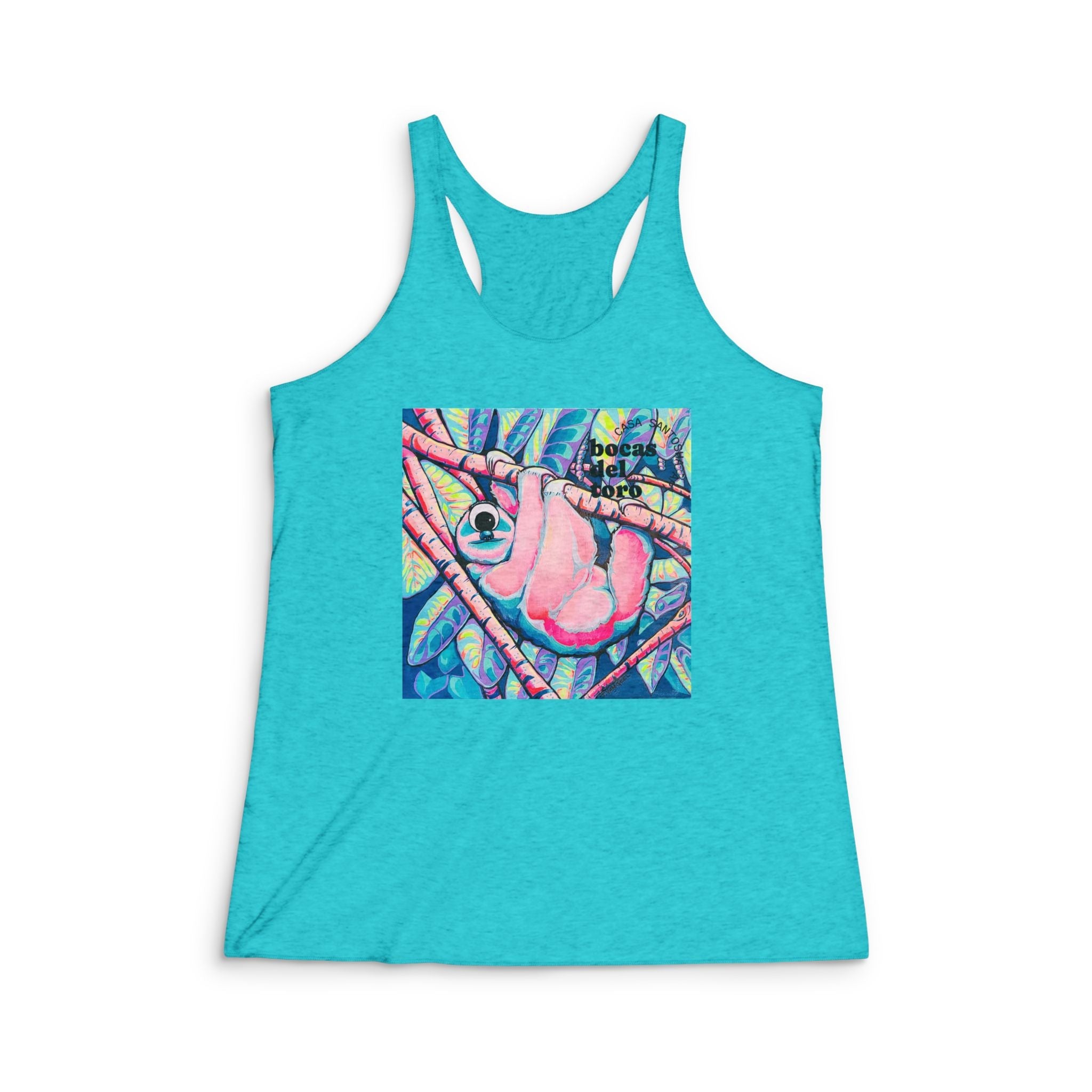 Women's Cyclops Sloth Graphic Racerback Tank