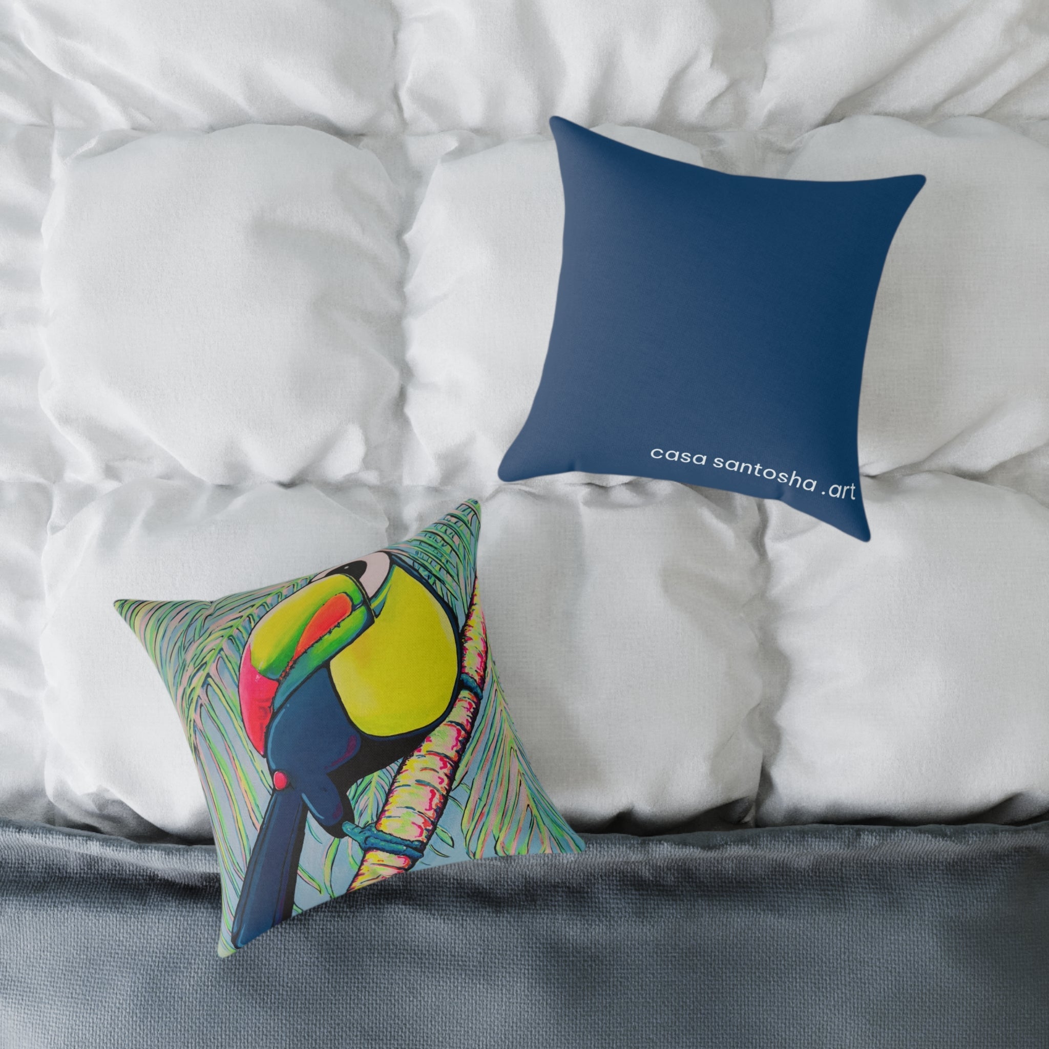 Cyclops Toucan Art Canvas Decorative Pillow