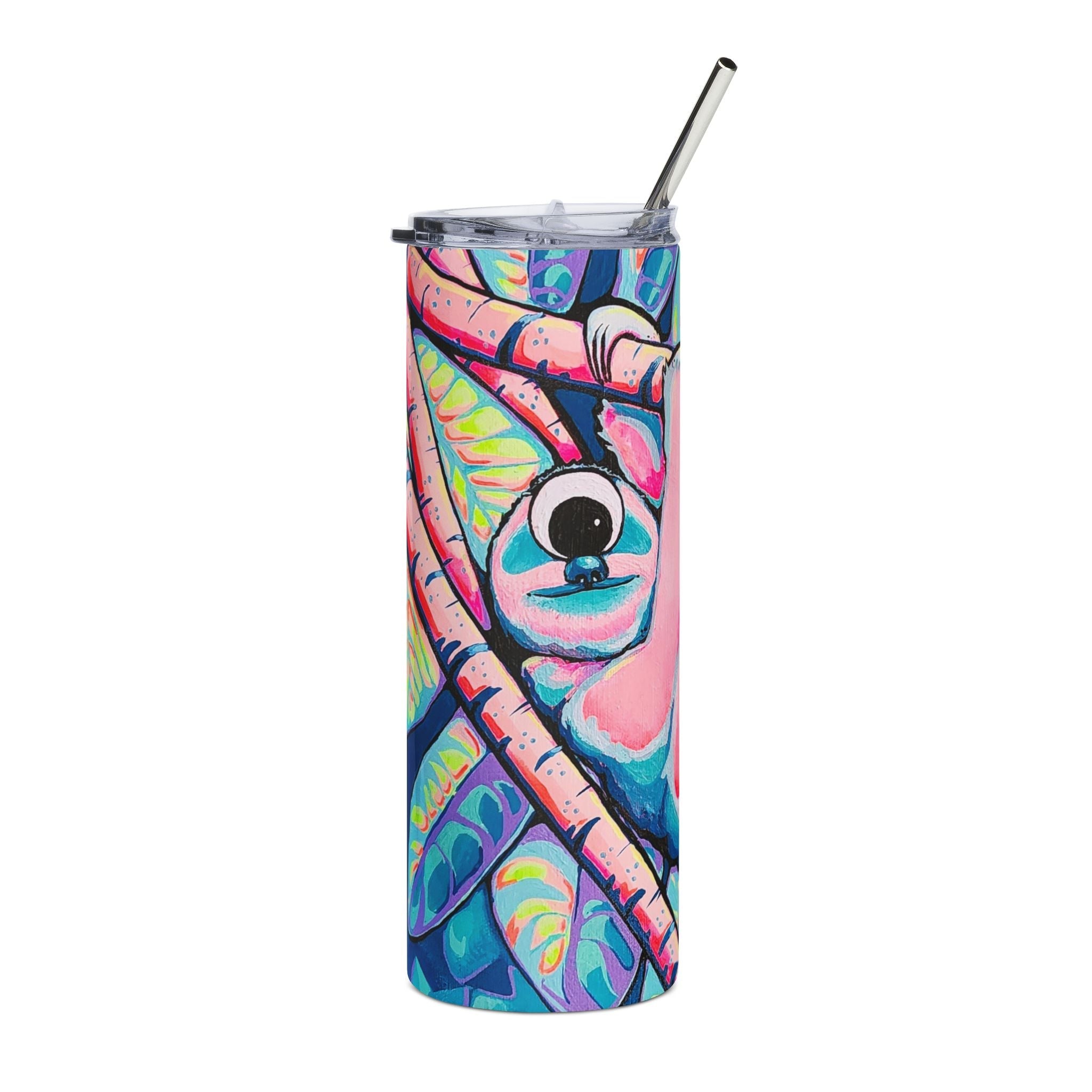 Cyclops Sloth Stainless Steel Tumbler, 20oz | Fun Travel Mug, Eco-Friendly