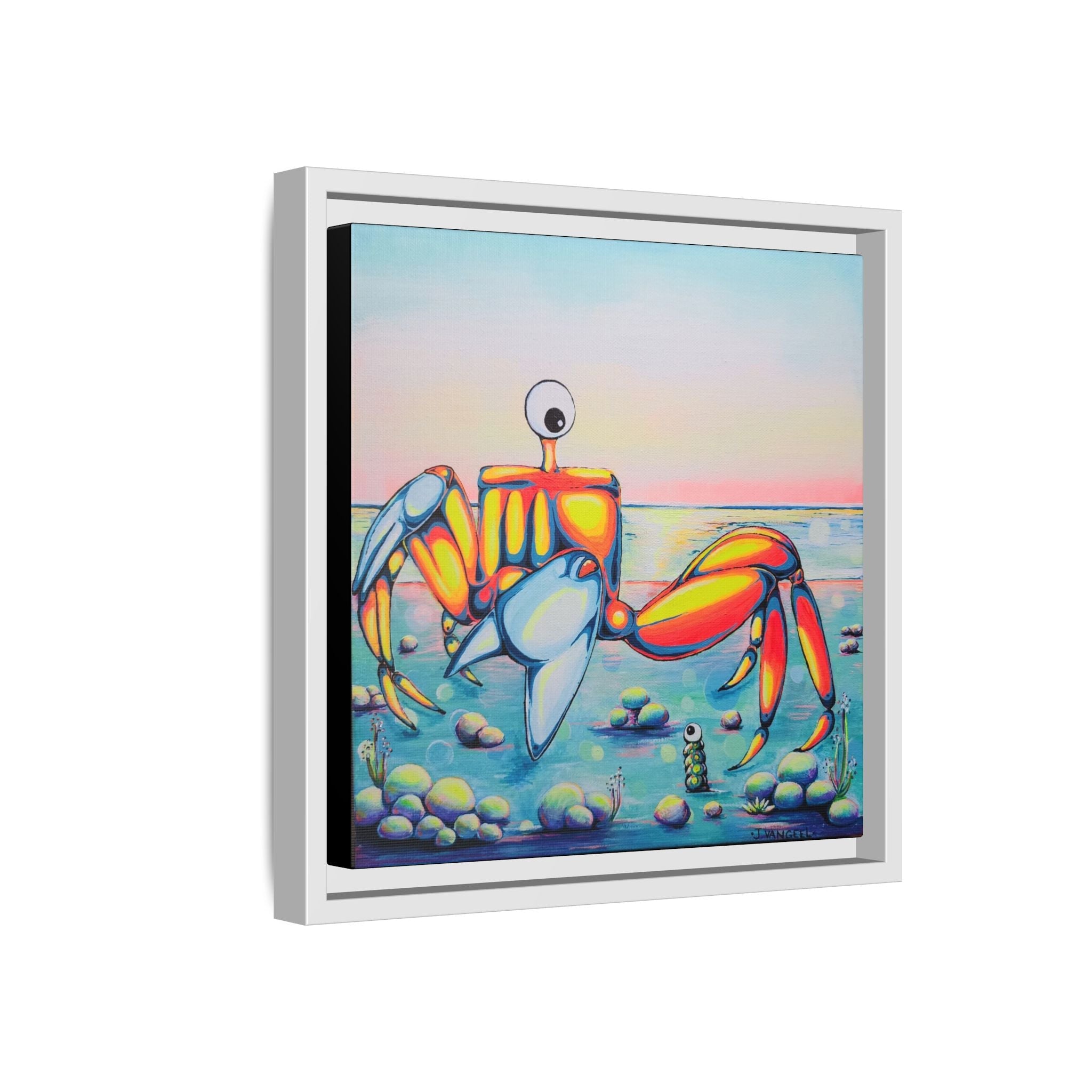 Framed Cyclops Crab Canvas Print
