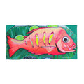 Neon Fried Fish Beach Towel for Summer Fun and Vacation Essentials