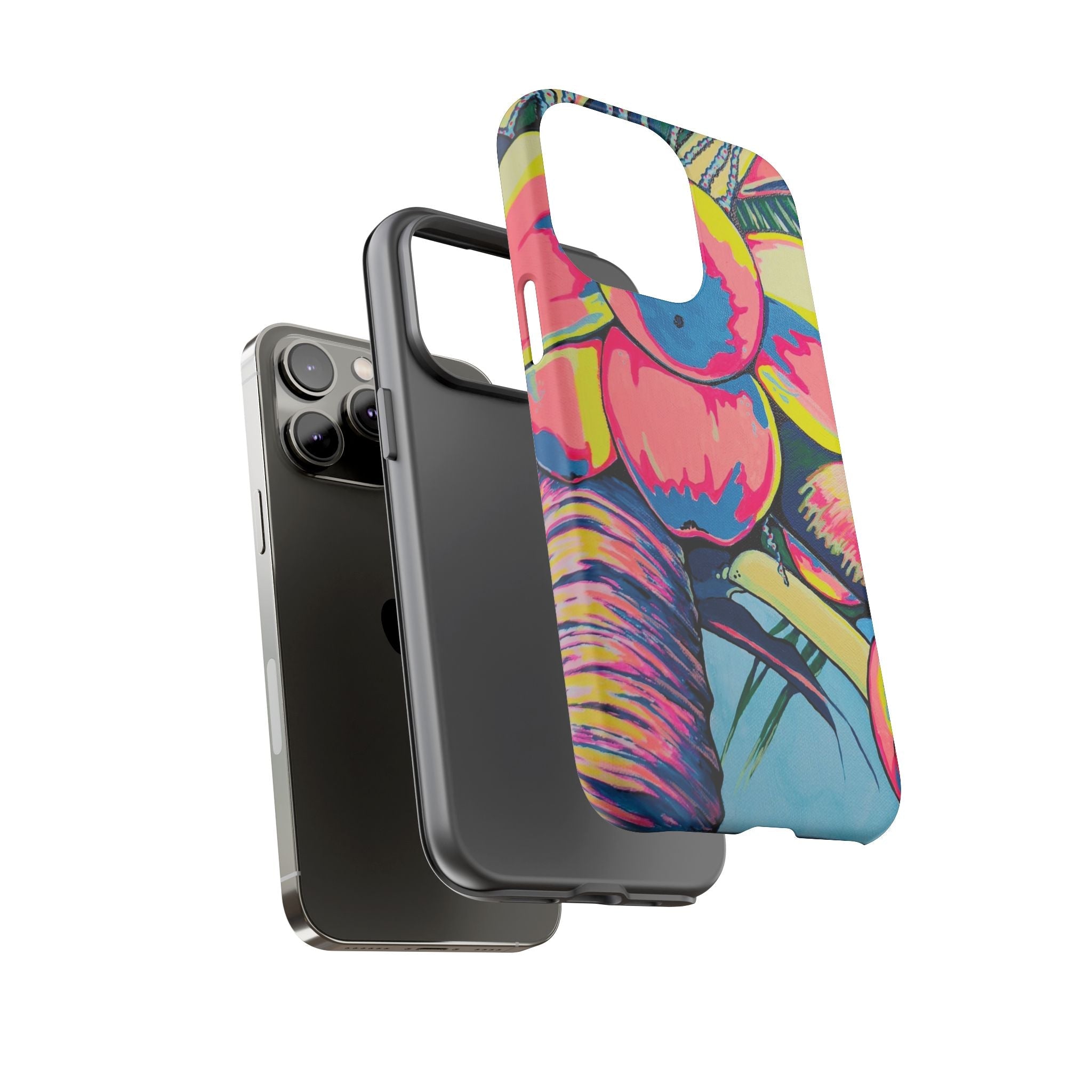 Neon Coconuts Tough Phone Case