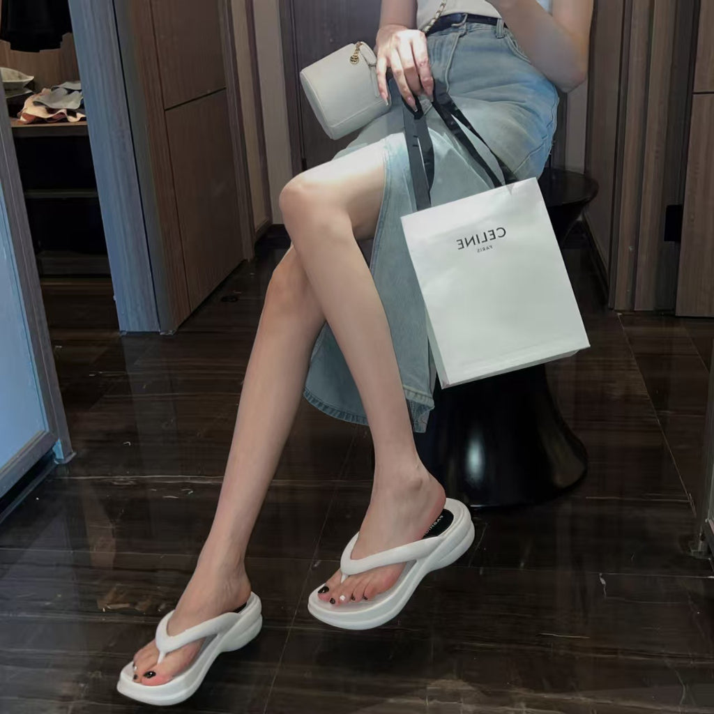 High Heel Flip Flops Thong Sandals