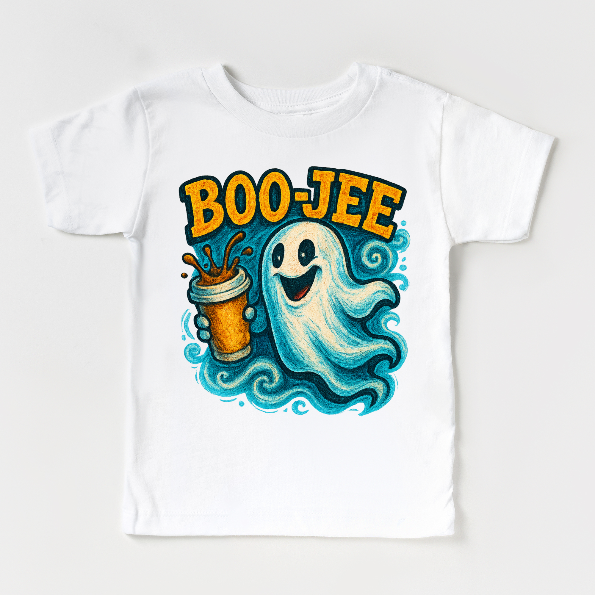 Boo-Jee Ghost Coffee Halloween Shirt - Halloween Tee