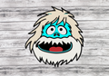 Bumble Abominable Snowman Rudolph Door Hanger - Finished