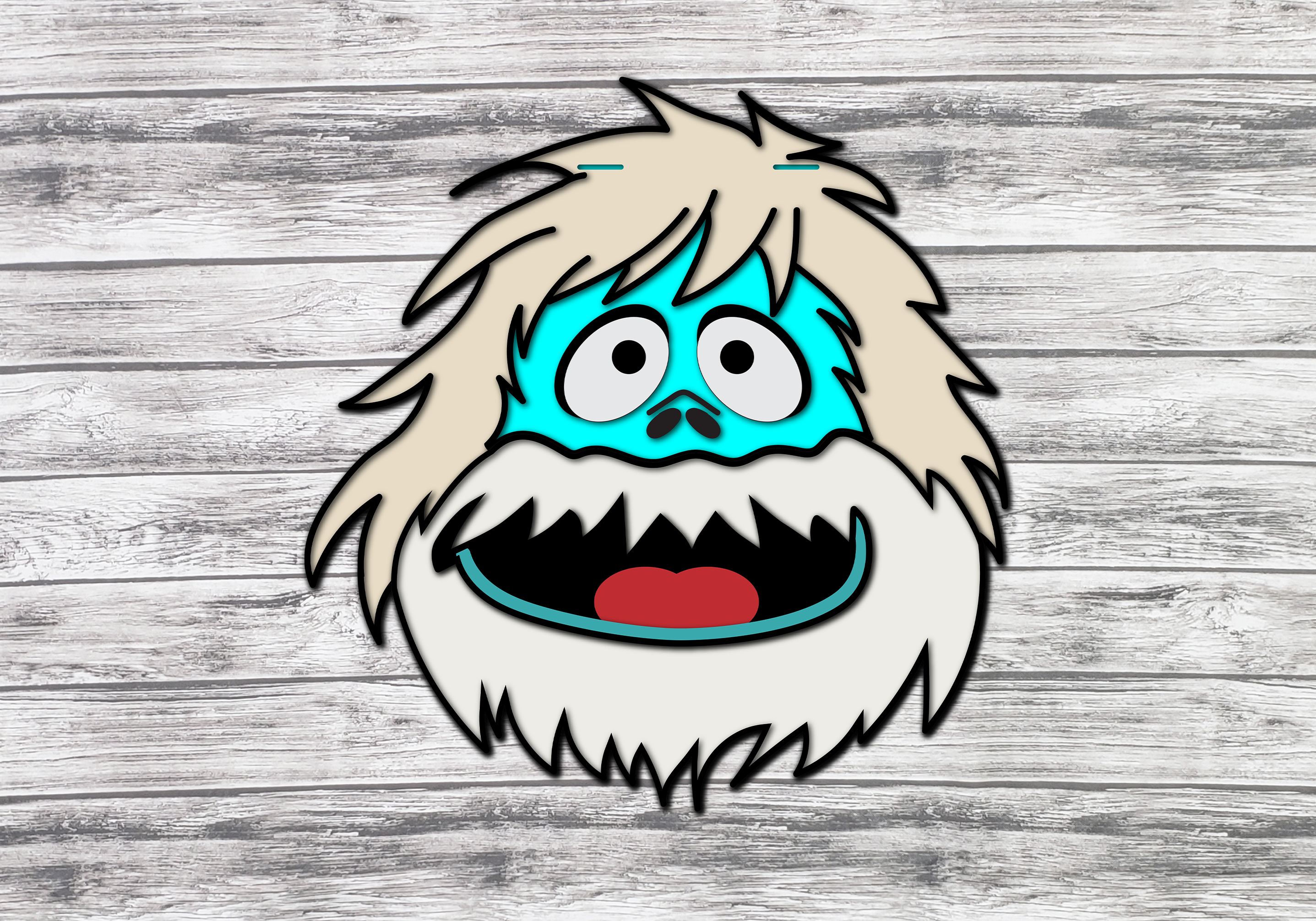 Bumble Abominable Snowman Rudolph Door Hanger DIY Unfinished Kit