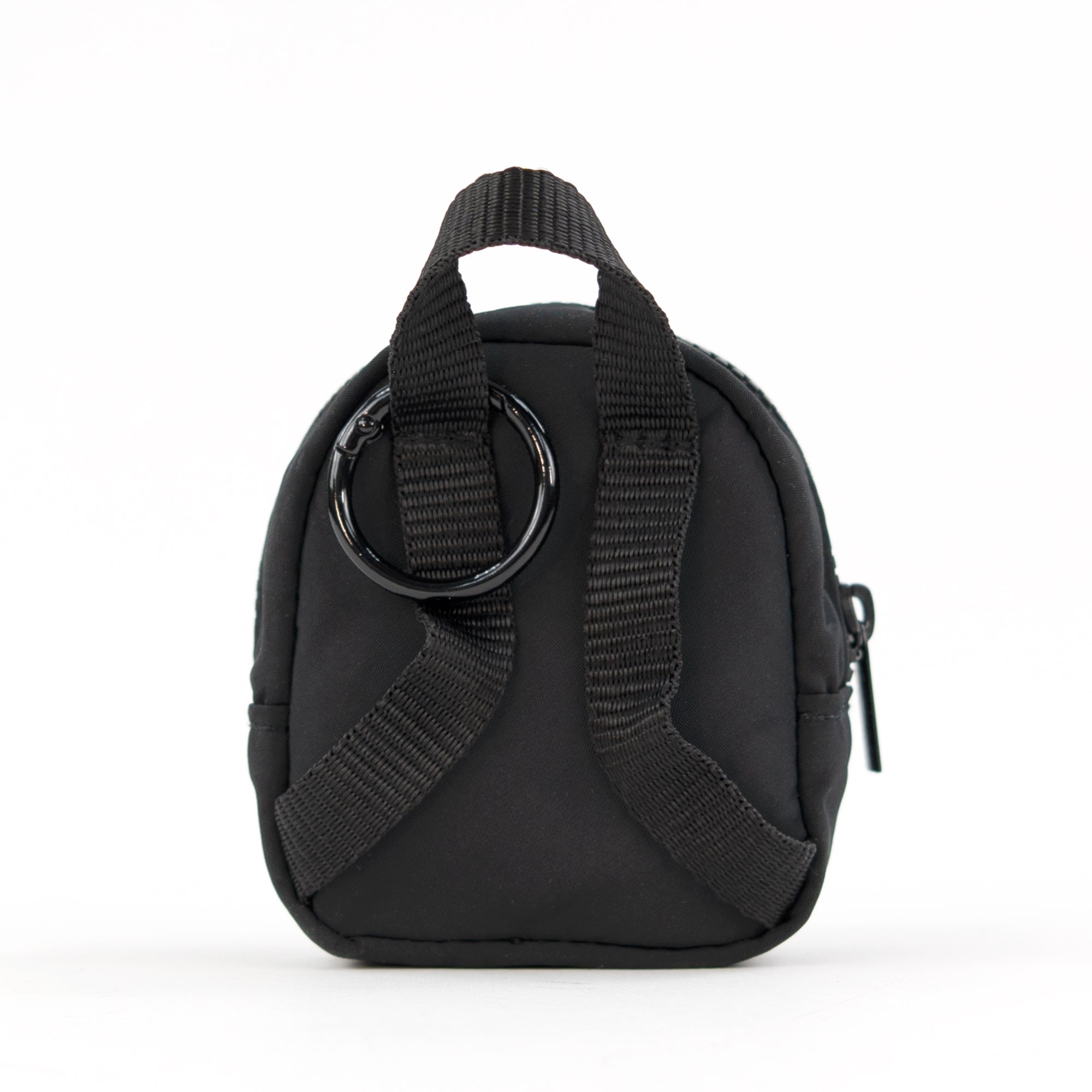 packlab Micro Nano Backpack Keychain - Black Mini Backpack Coin Purse for Cards, Lip Balm & Essentials