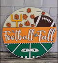 Football and Fall Door Hanger - Finished
