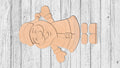Large Santa Vertical Porch Leaner DIY Unfinished Kit