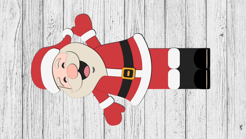 Large Santa Vertical Porch Leaner DIY Unfinished Kit