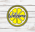 Giant Welcome Lemon Door Hanger DIY Unfinished Kit