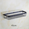 DecorBites™ Gold Brass Bathroom Shelf with Towel Hanger, Shampoo Holder, and Basket