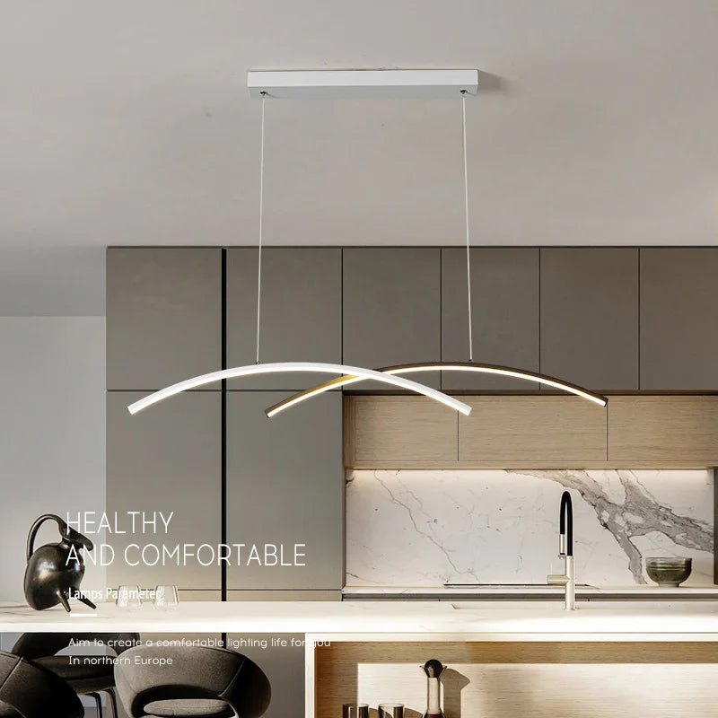 DecorBites™ LED Chandelier: Modern, Creative, Minimalist Lighting for Dining Room, Living Room & Bar Counter