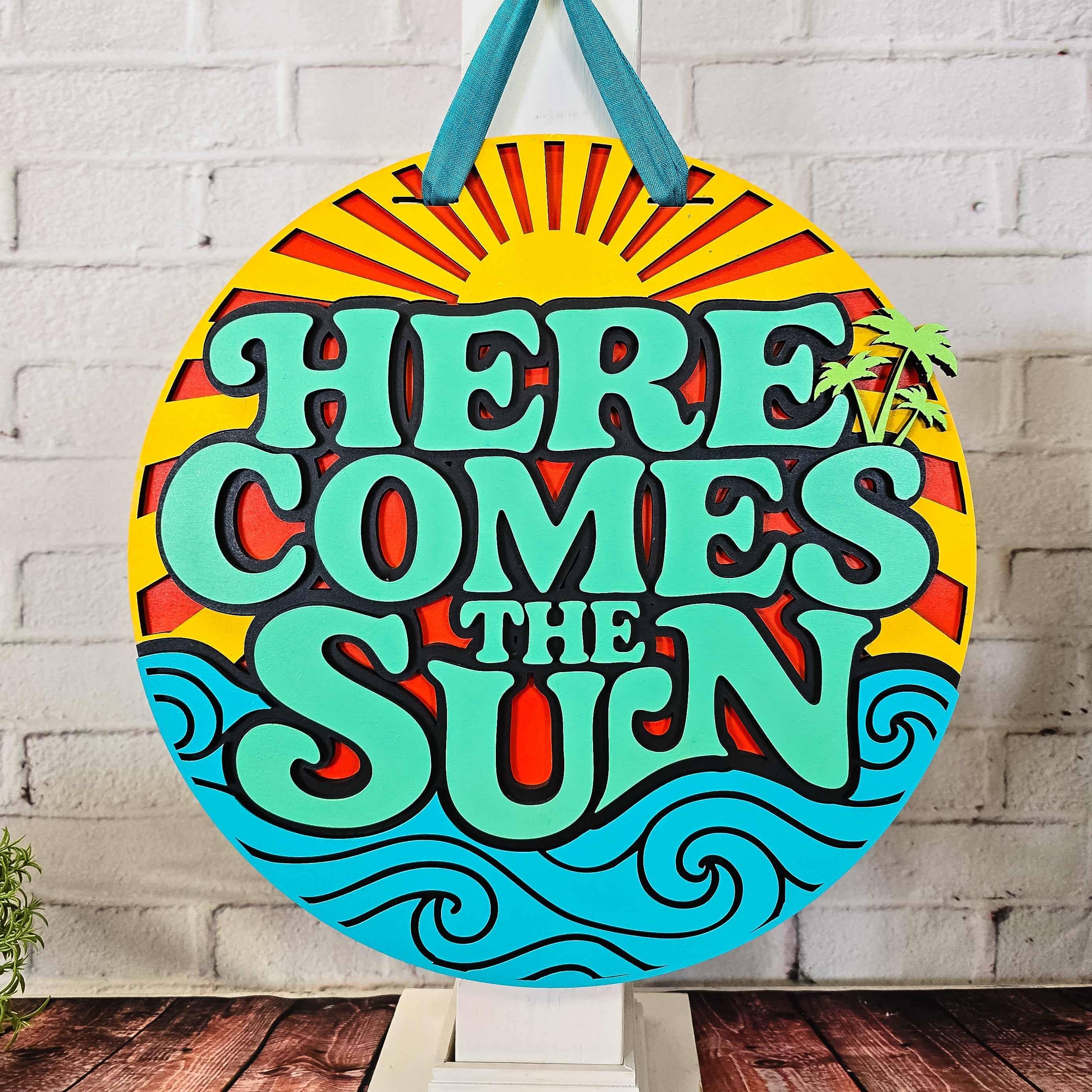 Here Comes The Sun Door Hanger - DIY Unfinished Kit - Lvl 1