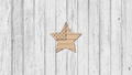 Interchangeable Welcome Porch Leaner - Patriotic Star - Unfinished Accent