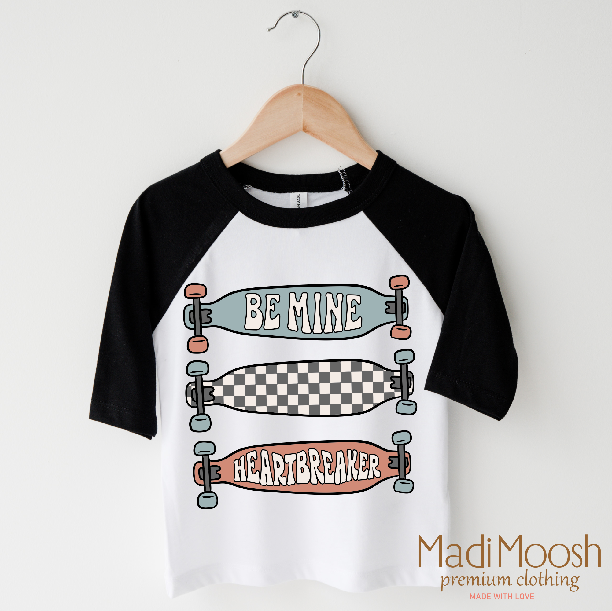 Be Mine Skater Valentine's Day Shirt - Valentine Tee