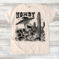Retro UFO Cow Abduction Funny Western Tee - Printed On Comfort Colors