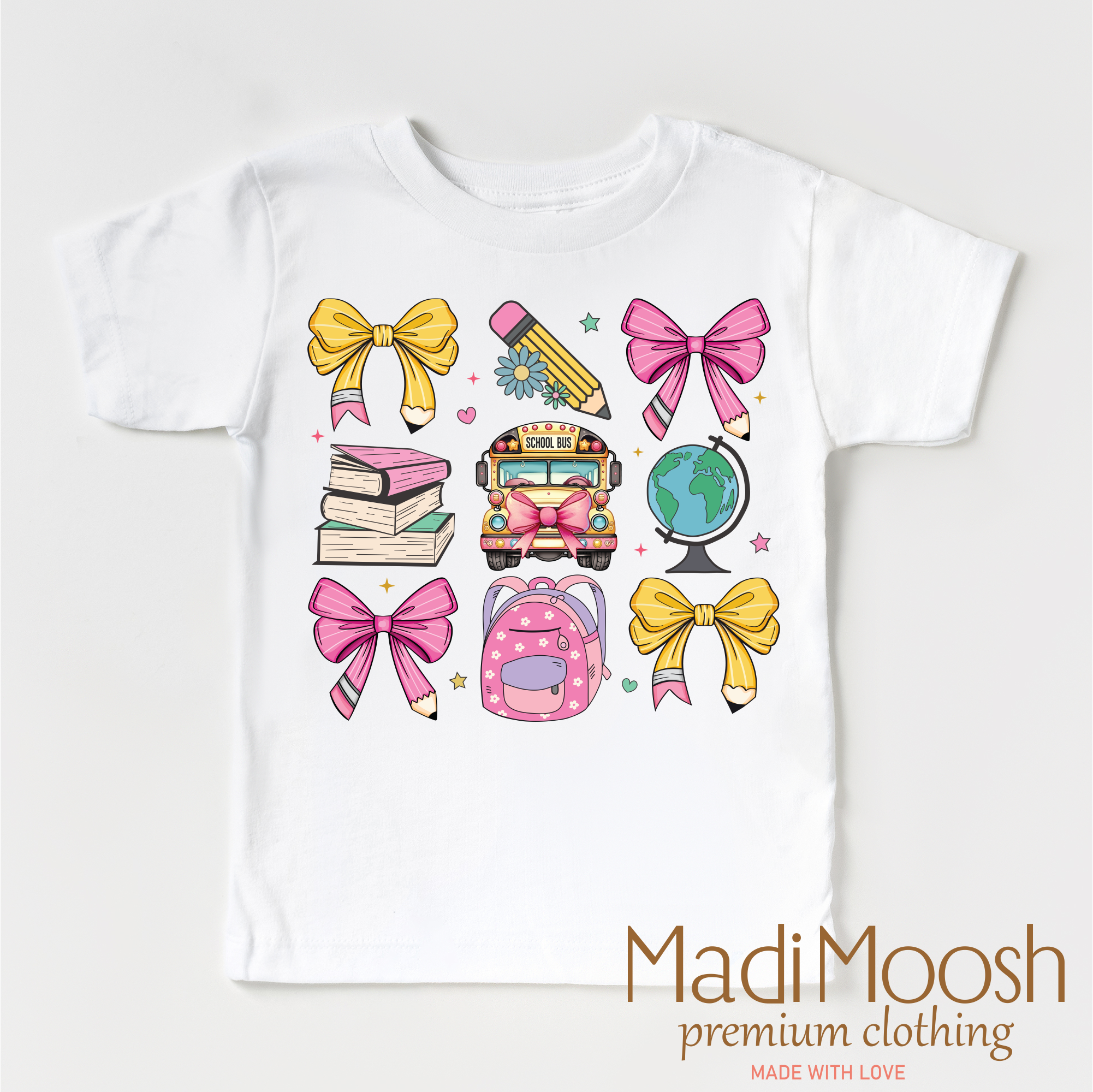 Bows And Pencils Back To School Shirt - Cute School Tee