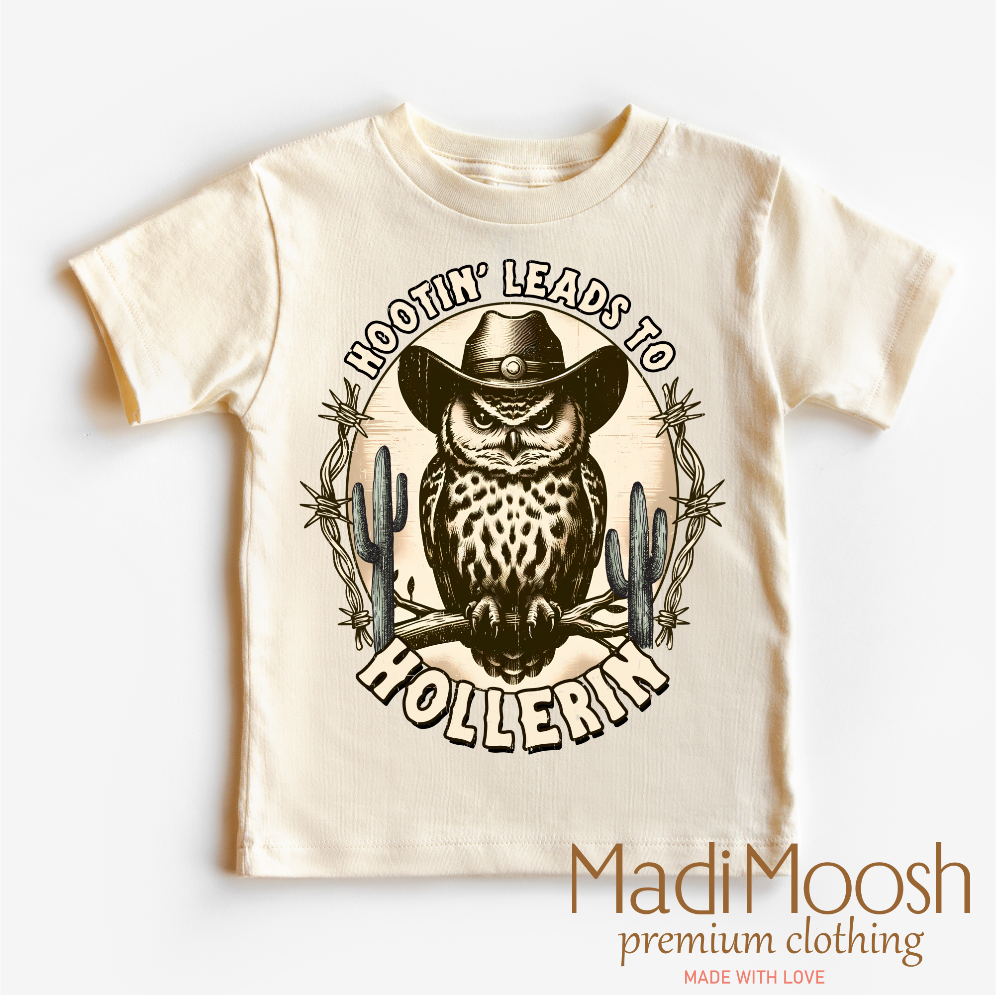 Hootin Leads To Hollerin Western Shirt - Funny Owl Tee