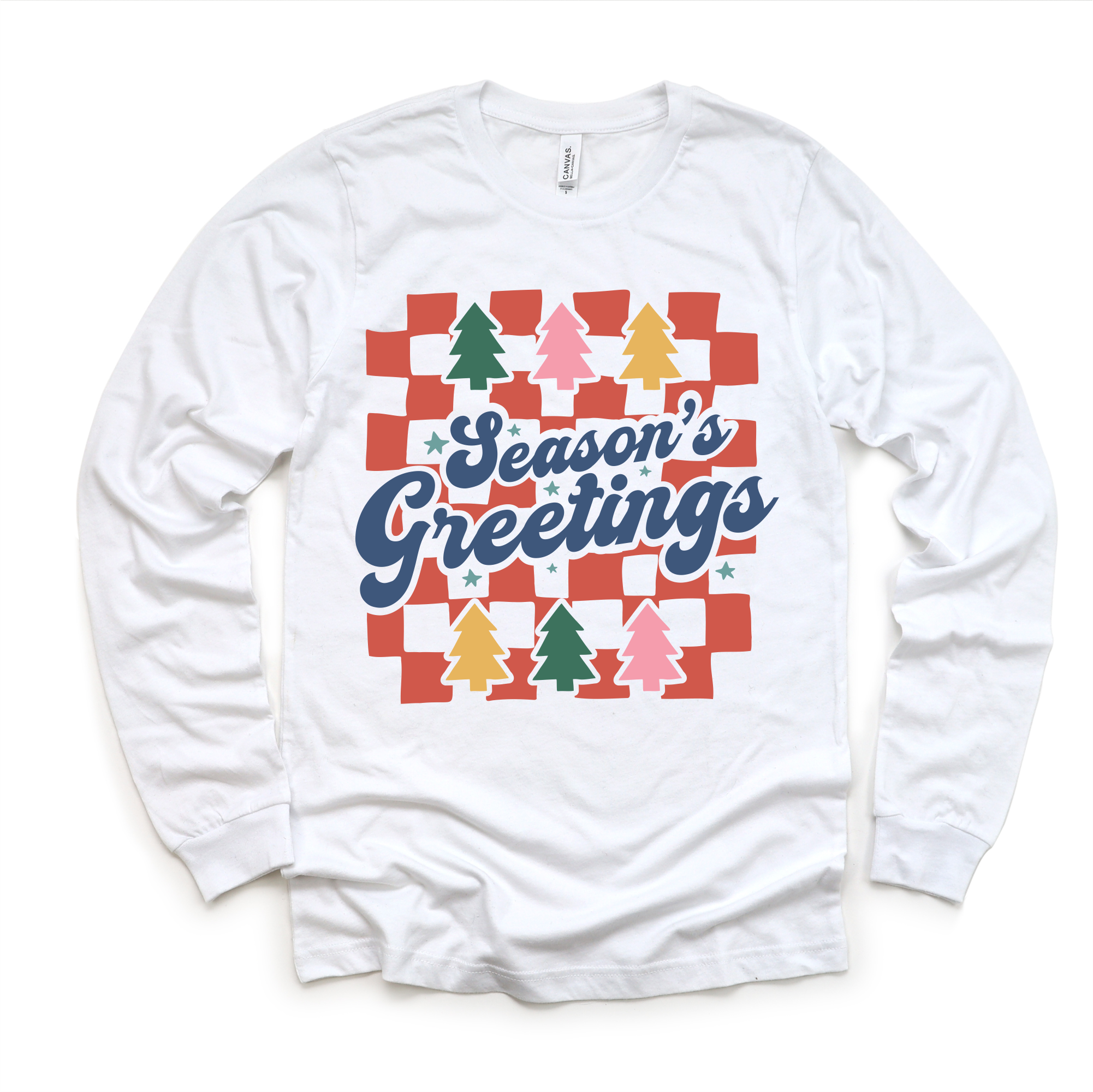 Boho Season's Greeting Christmas Shirt -  Long Sleeve Tees & Sweatshirts