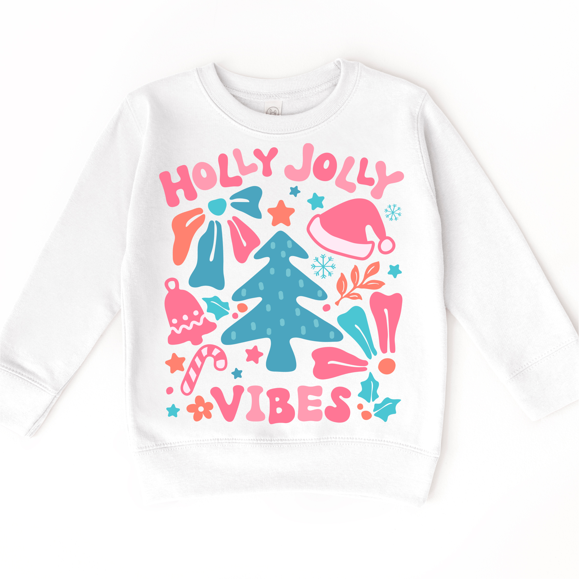 Boho Holly Jolly Vibes Christmas Shirt -  Long Sleeve Tees & Sweatshirts
