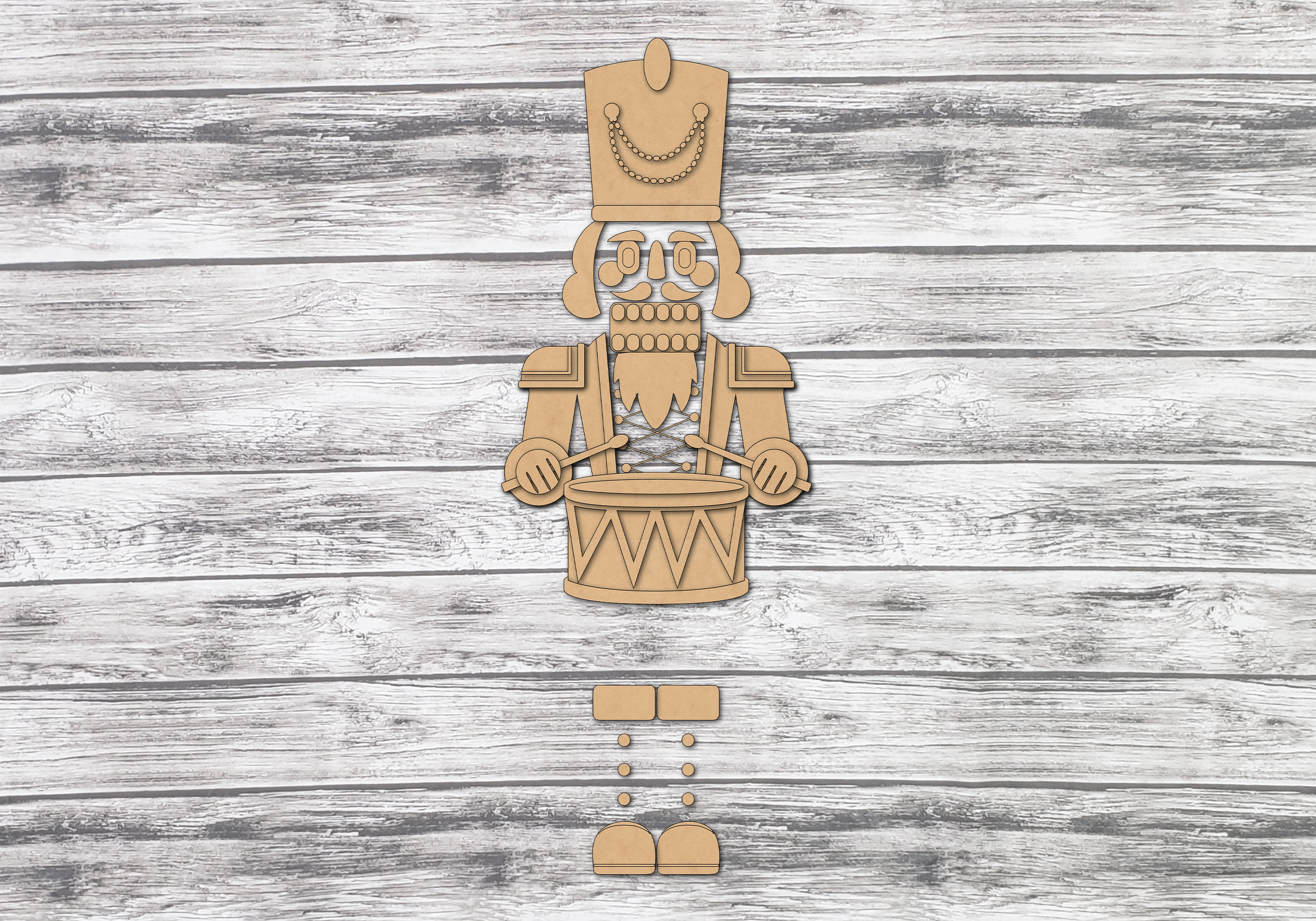 Large Nutcracker Vertical Porch Leaner DIY Unfinished Kit