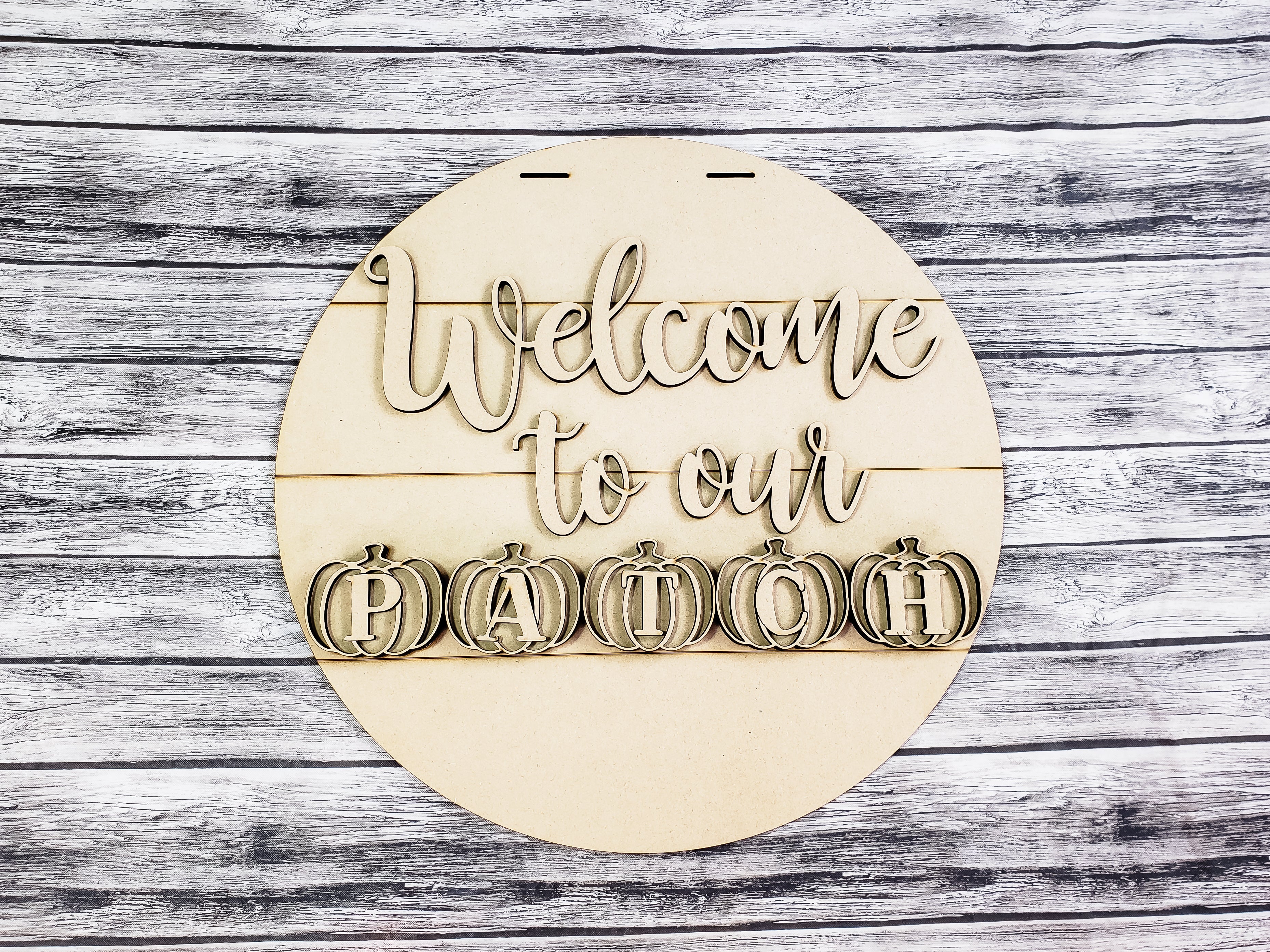 Welcome to our PATCH 18inch Door Hanger Unfinished Kit