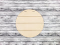 1/4" MDF Faux Shiplap Wood Round