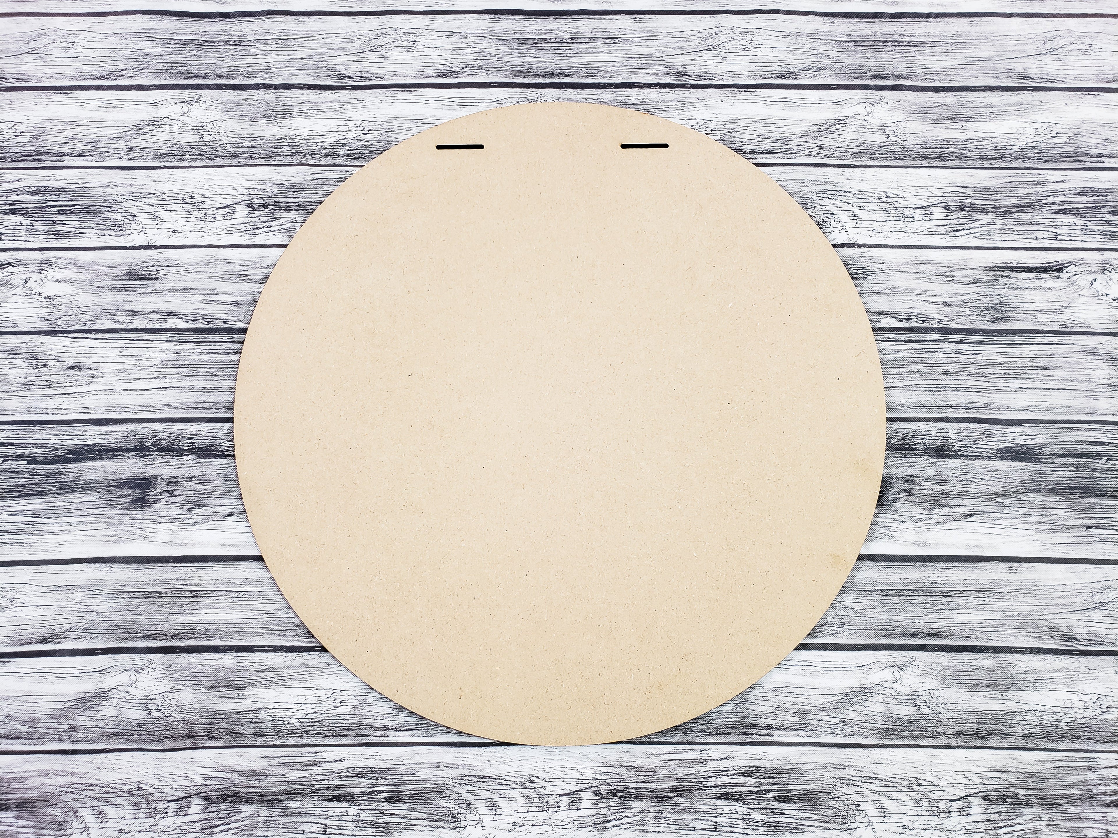 Round Door Hanger w/ Ribbon Slots