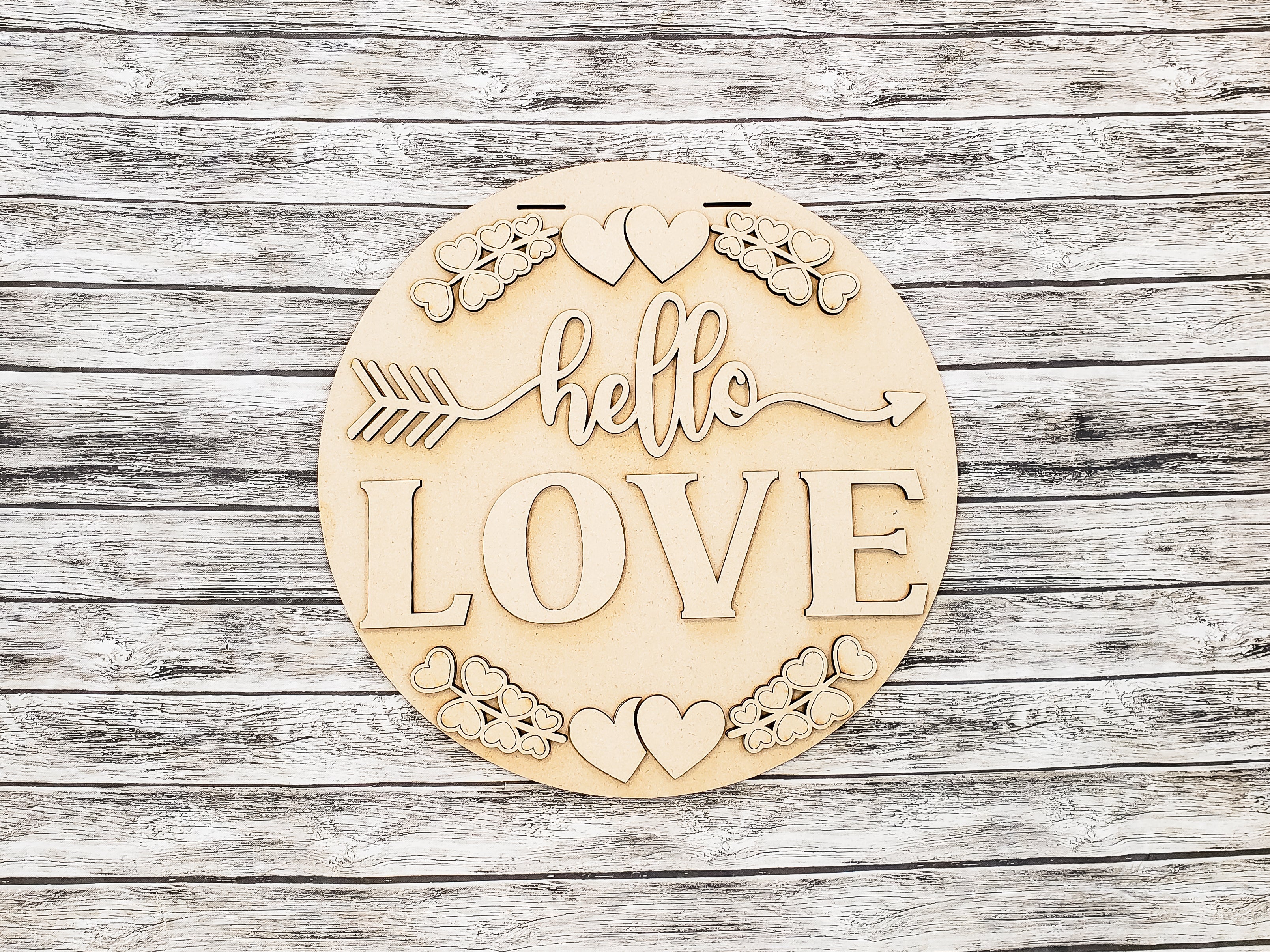 Hello LOVE Hearts and Twigs