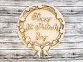 Happy St Patrick's Day Grapevine and Clovers Wreath Door Hanger Unfinished Kit