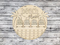 Beach Please Door Hanger DIY Unfinished Kit