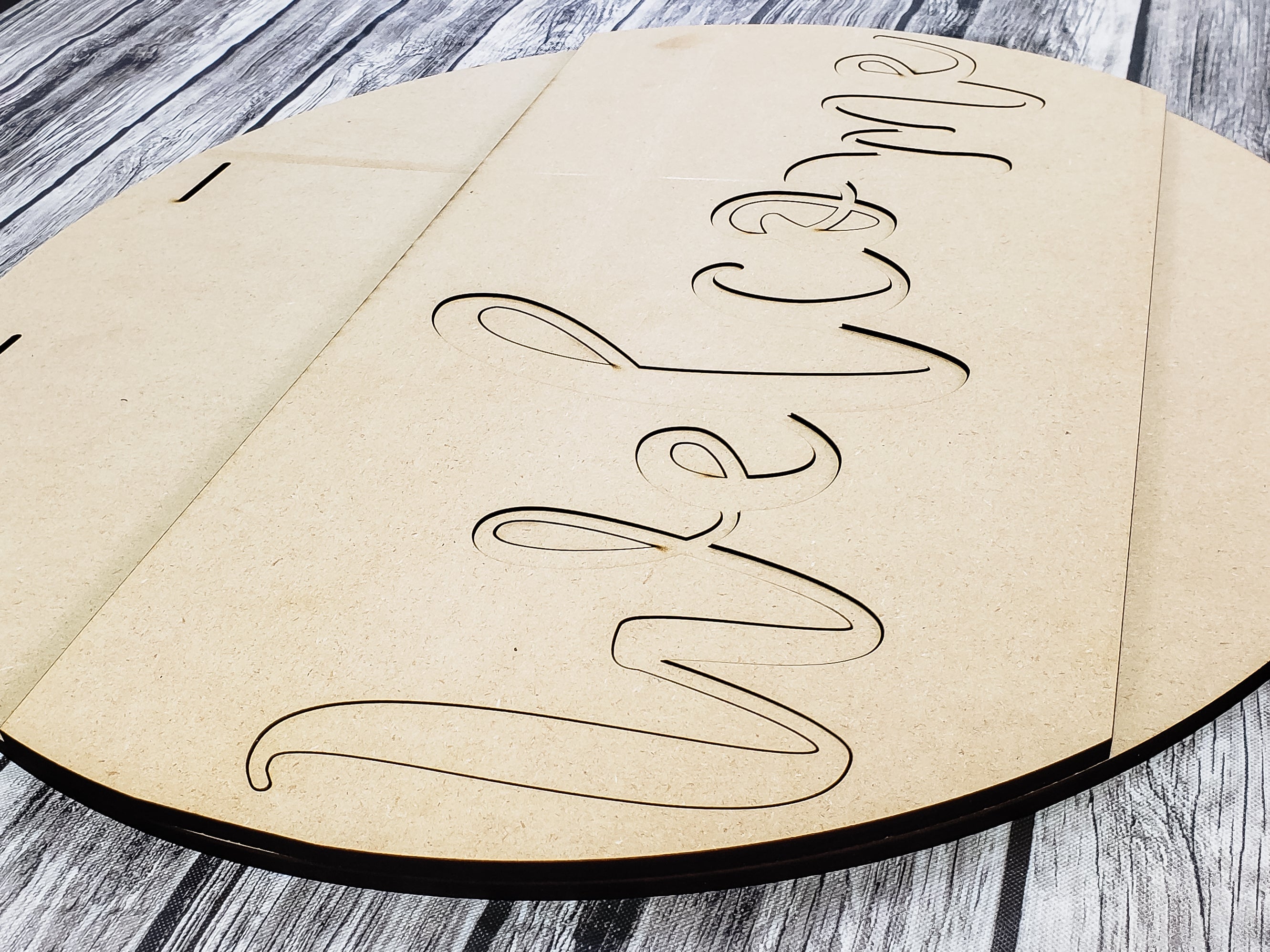 Welcome Big Band Door Hanger Unfinished Kit