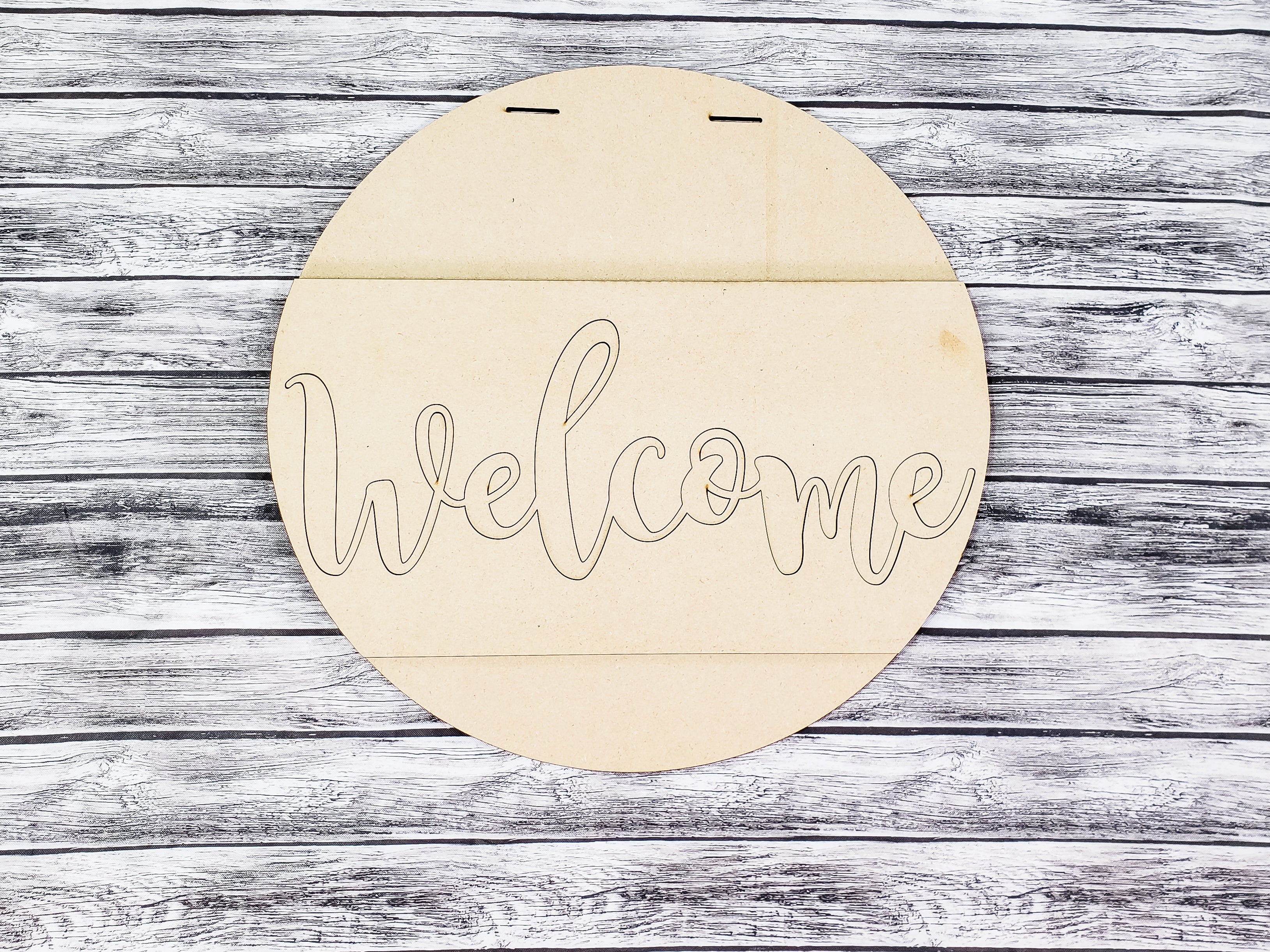 Welcome Big Band Door Hanger Unfinished Kit