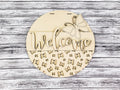 Welcome Butterfly Door Hanger Unfinished Kit
