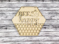 BEE Happy Door Hanger Unfinished Kit