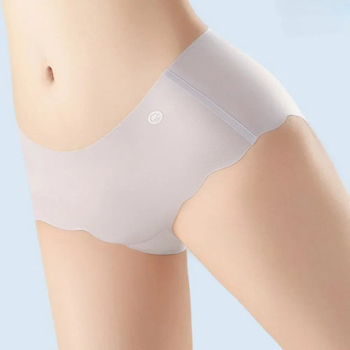 7Pcs/Set Ultra-Thin Panties Women's Sexy Lingerie Quick Drying Briefs Low Rise Underwear Summer Invisible Ice Silk Panties