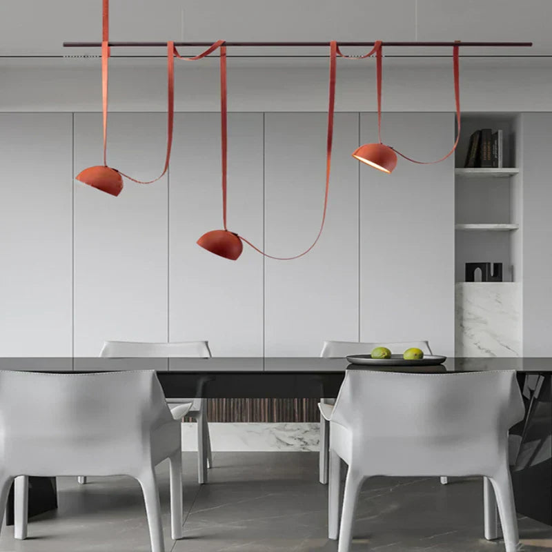 DecorBites™ Leather Pendant Light: Modern Nordic DIY Chandelier for Home and Office Decor