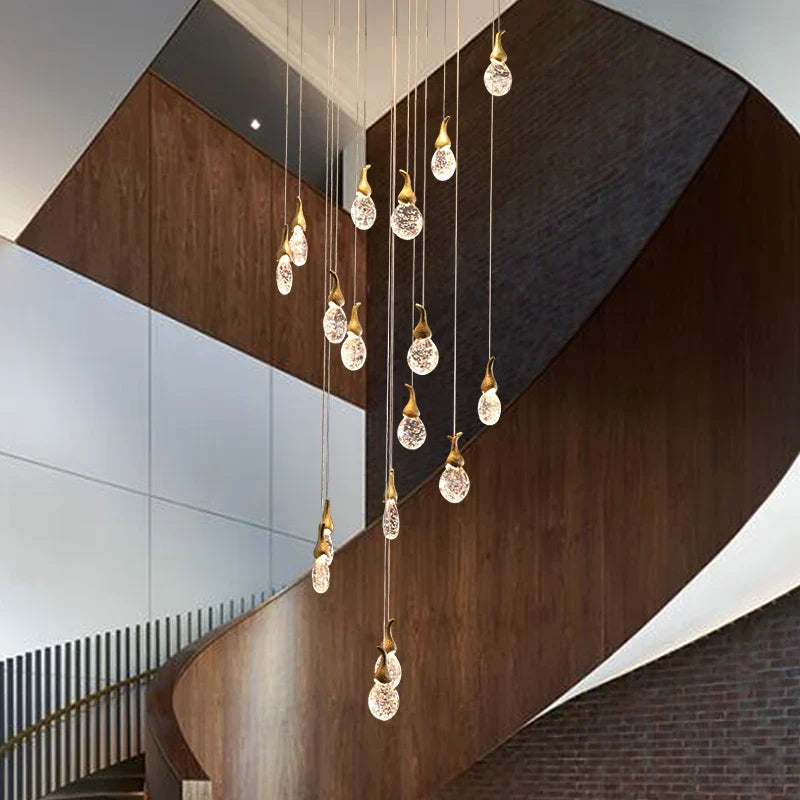 DecorBites™ Gourd Shaped Crystal Chandelier for Living Room & Restaurant
