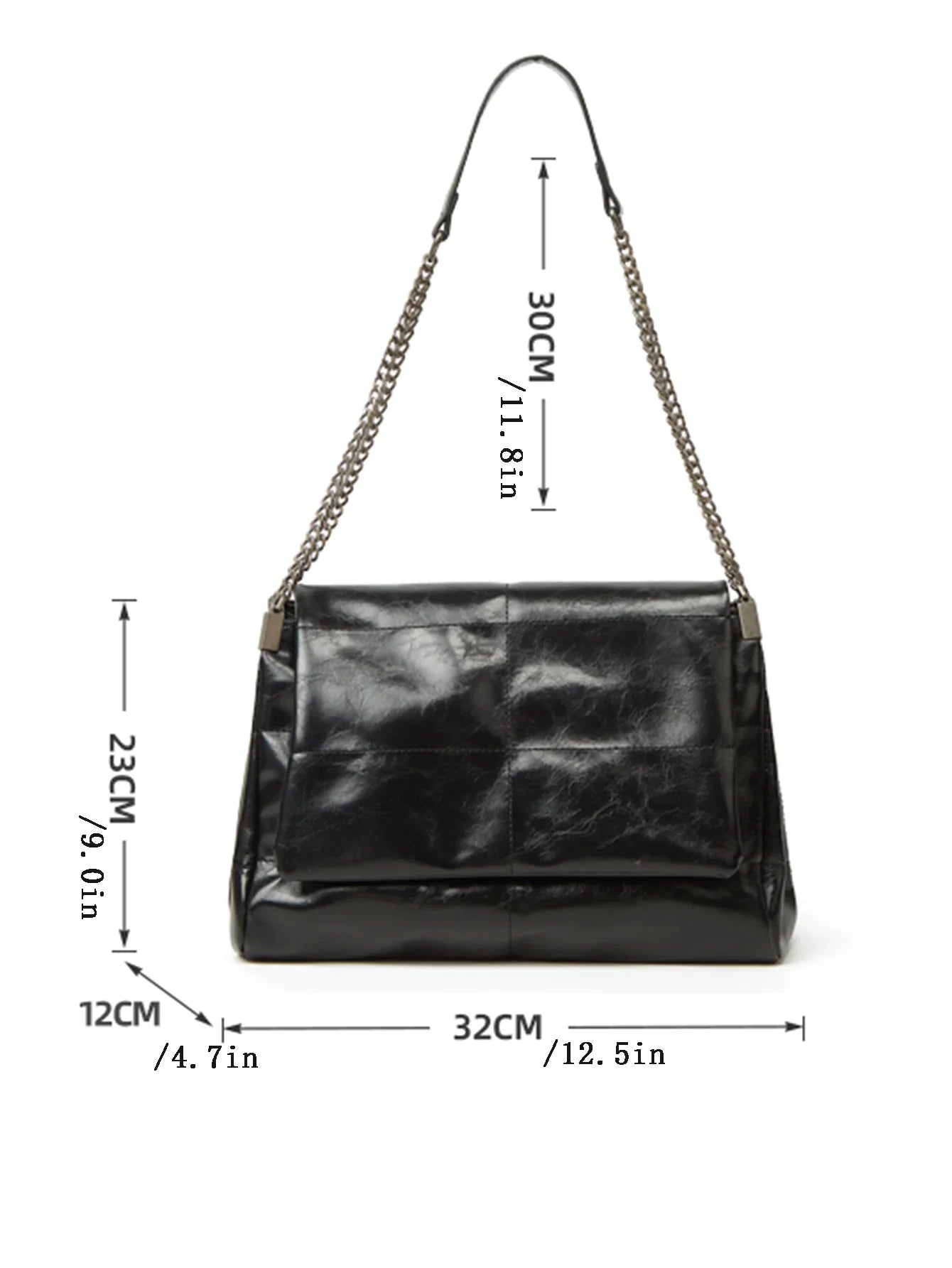 Large Capacity Commuting Bag 2024 New Spring/Summer Women's Chain Tote Bag, High-End and Fashionable Single Shoulder Underarm Ba