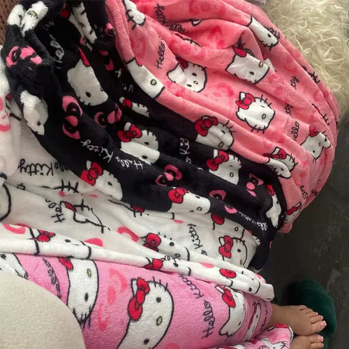 2026 New Hello Kitty Pajamas Pants Anime Women's Pajama Pants Cartoon Couple Home Sleepwear Trousers Leisure Home Clothing