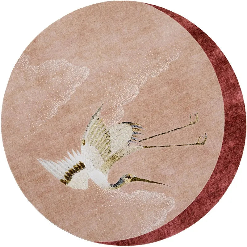 DecorBites™ Japanese Cranes Soft Plush Carpet - Luxury Home Decor