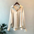 2025Spring Shirt And Blouses New Sweater Cardigans Woman Top Knitted Korean Long Sleeve Lapel Button Elegance Sweet Casual Coats