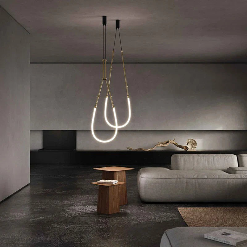 DecorBites™ Linear Creative Chandelier for Living Room Lobby, Bedroom, Hotel, Restaurant Lighting