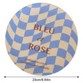 DecorBites™ Korean Style Round Bamboo Fiber Dining Plate for Desserts, Fruits, and Cakes