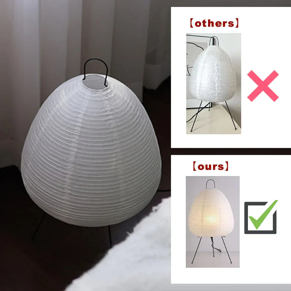 Decorbites japanese style paper floor lamp for living room lighting
